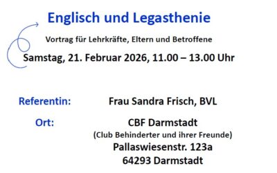 Vortrag Englisch und Legasthenie