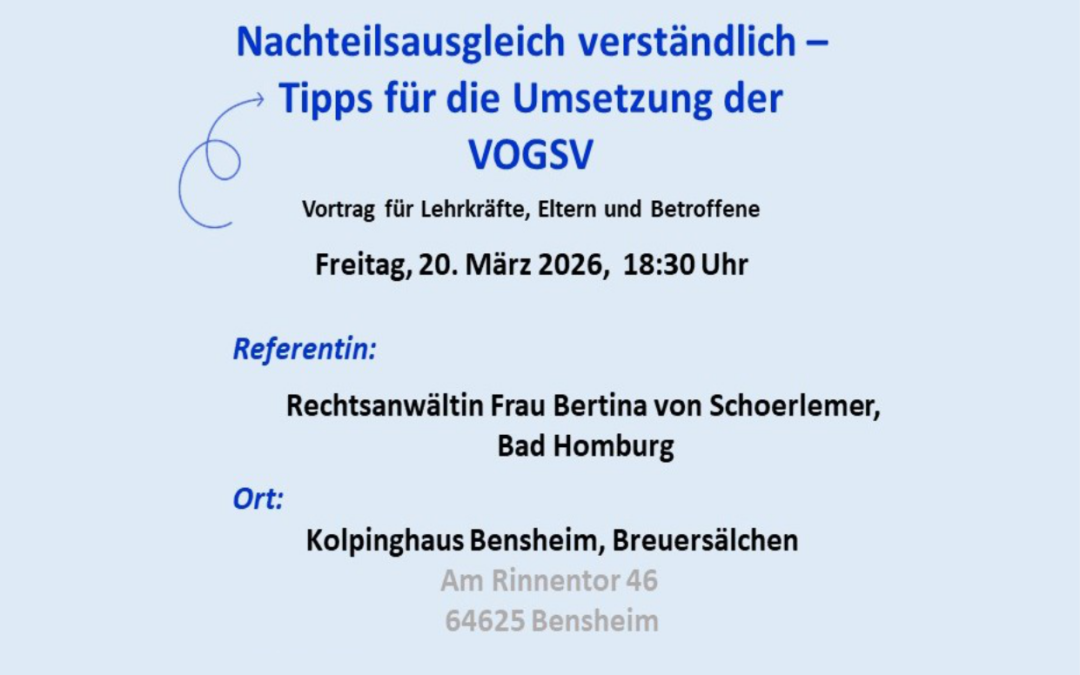 Nachteilsausgleich verständlich – Bensheim
