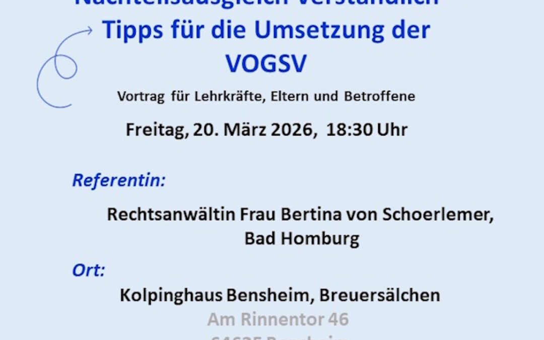 Nachteilsausgleich verständlich – Bensheim